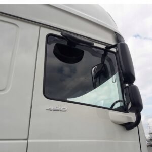 OWIEWKI NA SZYBY BOCZNE DAF XF106 EURO 6 Z WYCIĘCIAMI NA LUSTERKO